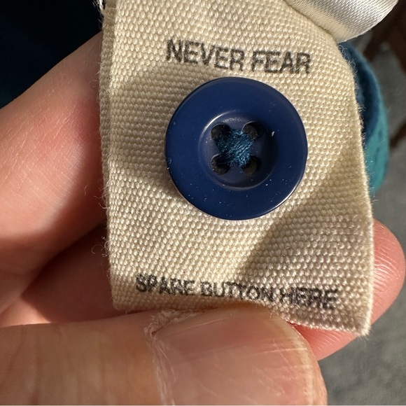 Seasalt Cornwall size 10 US Tall Waves tunic, teal w/leaf pattern, fall, autumn - Picture 9 of 12